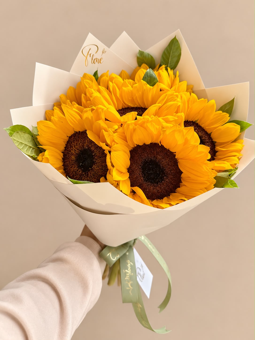 Mini buchón girasol